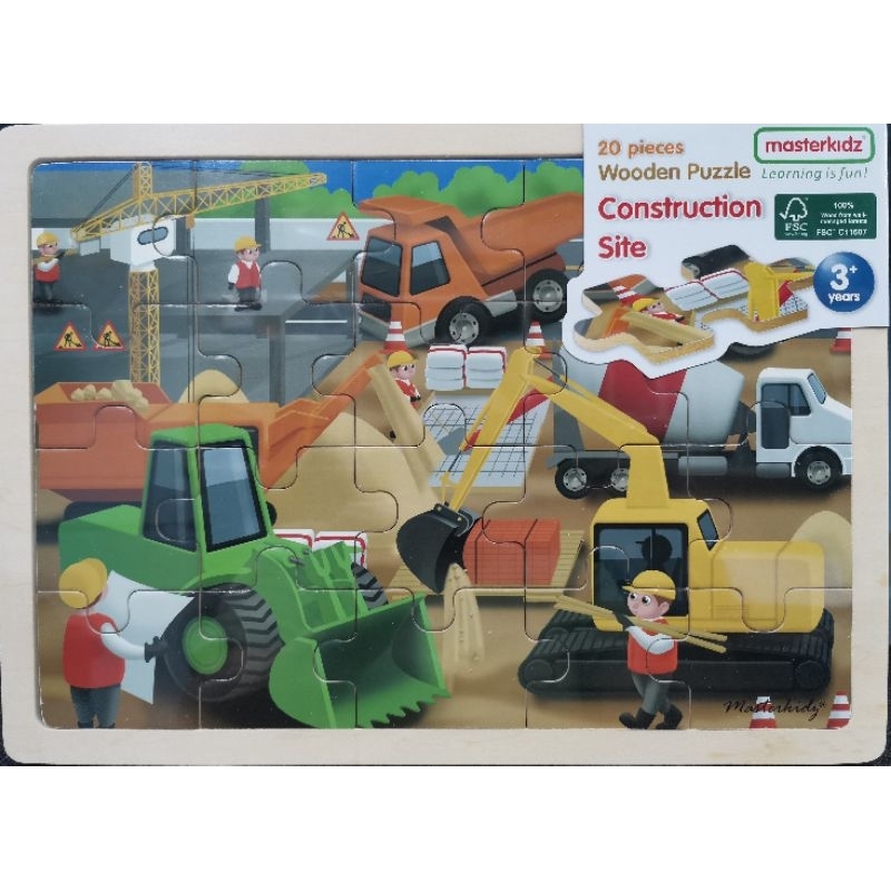 จิ๊กซอว์ไม้ ภาพ Construction site
