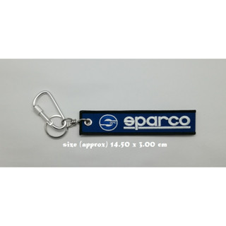 พวงกุญแจผ้า Sparco รถยนต์ รถกระบะ รถมอเตอร์ไซต์ งานปักสวยๆ สีสันสวยงาม ใช้งานง่าย เหมาะกับทุกเพศทุกวัย