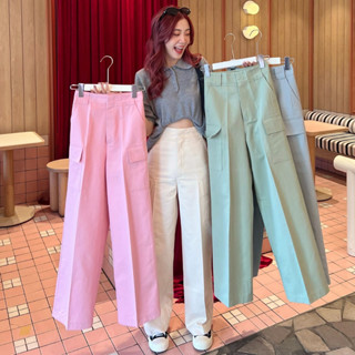 Bemingpants041(XS-4XL) Cider Drawstring Cargo Pants 🥇🌤 ( สีใหม่ )