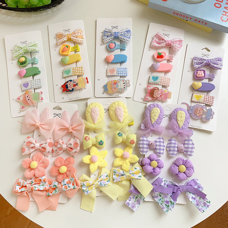 กิ๊บโบว์ติดผม 5-8-10ชิ้น กิ๊บเจ้าหญิง กระต่าย ดอกไม้