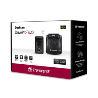 Transcend กล้องติดรถยนต์ DrivePro620 Dual Camera Dashcam : รับประกัน 2 ปี TS-DP620A-32G