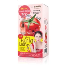 (กล่องx6ซอง) Smooto Tomato Collagen Super White Serum สูตรใหม่