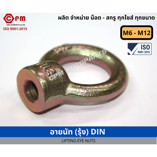 อายนัท (รุ้ง) DIN M6 - M12 [ LIFTING EYE NUTS ]