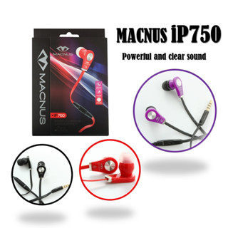 ** Big Sale ลดล้างสต้อค ** หูฟังเอียร์โฟน สมอลทอล์ค MACNUS รุ่น IP-750 EARPHONES WITH MICROPHONES