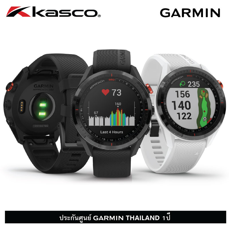 GARMIN APPROACH S62 GOLF GPS WATCH นาฬิกากอล์ฟพร้อม GPS by KASCO รับประกันศูนย์ GARMIN THAILAND 1ปี