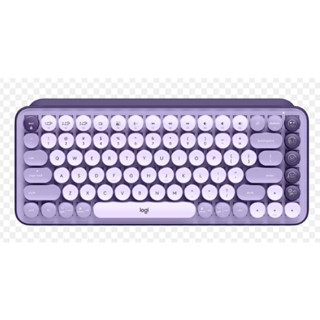 Logitech Bluetooth Keyboard POP Keys Purple คีย์บอร์ดแมกคานิคอลไร้สาย