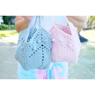 Mini bag crochet กระเป๋าถักโครเชต์ กระเป๋าแฮนด์เมด กระเป๋าถือ