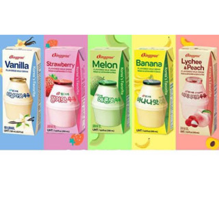 {{ยกแพ็ค}} นมเกาหลีสุดฮิต บิงกือเร Binggrae Milk UHT 200 ML(1 Pack = 6 กล่อง) 5 รสชาติ