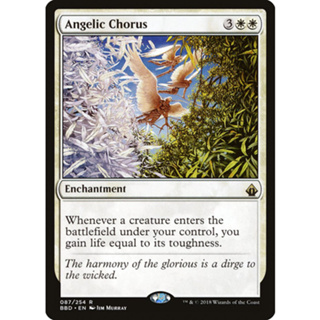 [MTG] Angelic Chorus [BBD] [WHITE] [RARE] [NORMAL] [ENG] (การ์ดเมจิค / Magic the Gathering)