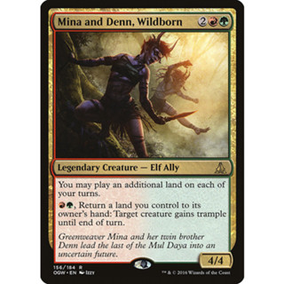 [MTG] Mina and Denn, Wildborn [OGW] [MULTI] [RARE] [NORMAL] [ENG] (การ์ดเมจิค / Magic the Gathering)