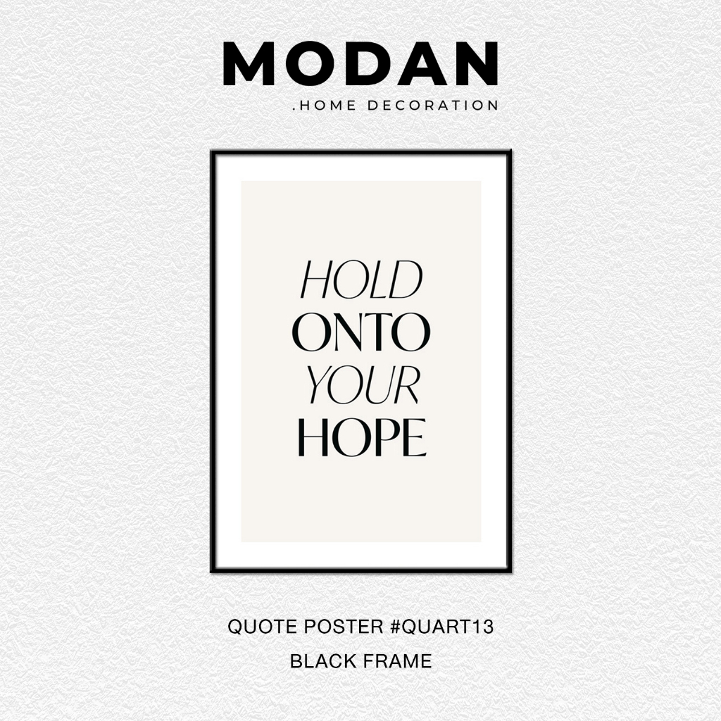 ⚡ พร้อมจำหน่าย ⚡ MODAN ภาพตกแต่งบ้านสไตล์โมเดิร์น QUOTE POSTER ART รหัส QUART13