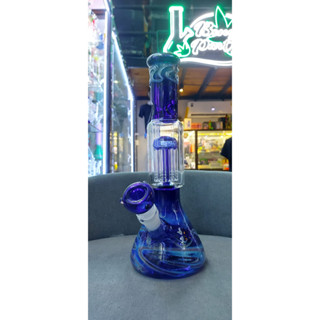 M blue color storm bowl bong 18.8