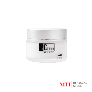 MTI (CTSA4) Active White SCRUB สครับเนื้อละเอียด ไม่บาดผิว ขจัดสิ่งสปรกบนใบหน้า 50g.