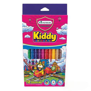 (KTS)ปากกาสีเมจิก มาสเตอร์อาร์ต Masterart 12 สี รุ่นคิดดี้ kiddy Water Colour Pen