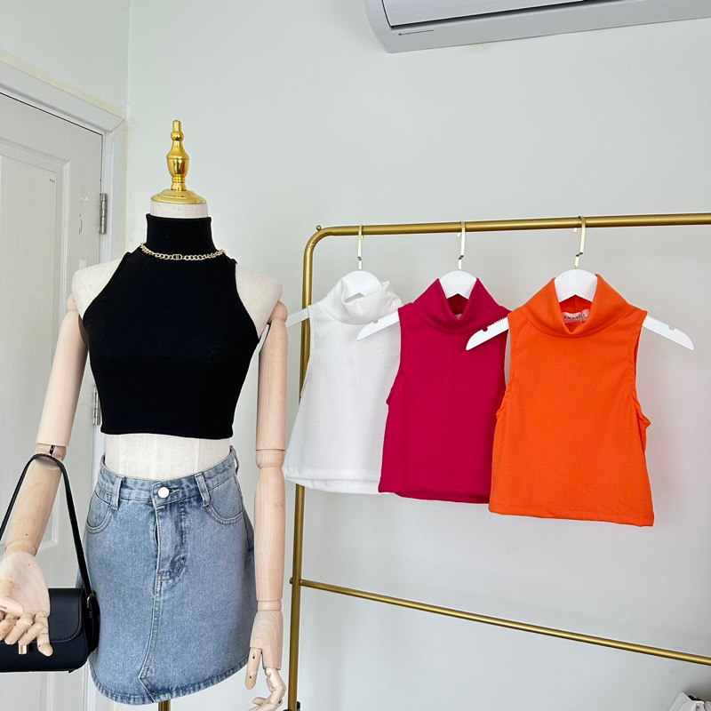 เสื้อคอเต่า ผ้าร่อง งานป้าย Kwanjai.band