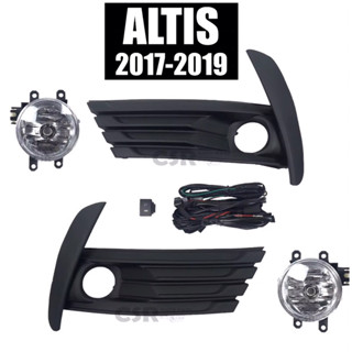 1090-1150 ทั้งชุด ไฟตัดหมอก/ไฟสปอร์ตไลท์ ALTIS(อัลติส)2017-2019 ฝาครอบสีเมทาลิค-สีดำ ตัวท็อป