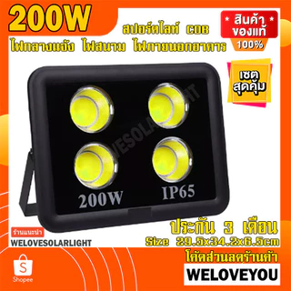 สปอร์ตไลท์ Spotlight IP66 Flood Light 600W 500W 400W 300W 200W 100W ขาว วอร์ม โคมไฟแอลอีดี Spot Light (รุ่นCOB 2023 กลม)