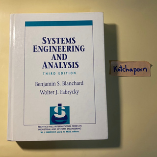 หนังสือวิศวกรรม/ systems engineering and analysis 5th ed Benjamin s. blanchard &amp; Wolter J. Fabrycky เขียน