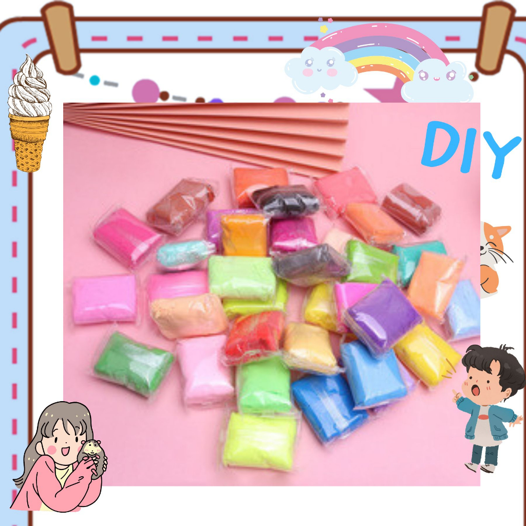 ดินเบา 36 24 12 สี + อุปกรณ์ไม้ปั้น 3 ชิ้น ปลอดภัยไร้สารพิษ ดินญี่ปุ่น Magic Clay DIY ดินน้ำมัน การฝีมือ ดินน้ำมัน