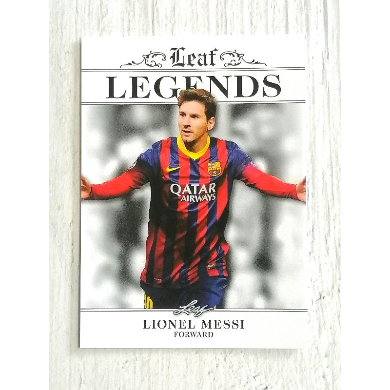 การ์ดฟุตบอล ลีโอเนล เมสซี่ ( LEAF LEGENDS LIONEL MESSI SOCCER CARD )