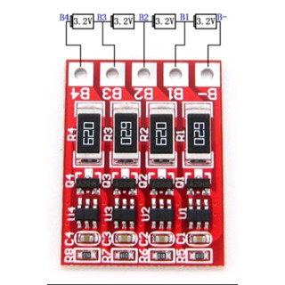 บอร์ดบาลาน ลิเธียมฟอสเฟต Balanee Board 4s 3.2v12v58ma