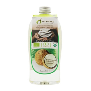 Tropicana  Virgin Coconut Oil ทรอปิคานา น้ำมันมะพร้าว บริสุทธิ์ สกัดเย็น ออร์แกนิก ขนาด 500 ml 21219