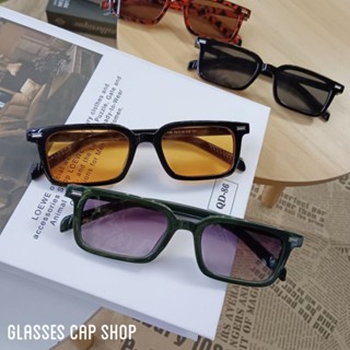 New-97146 แว่นตาแฟชั่น แว่นตากันแดด เหลี่ยมเล็กวินเทจ ทรงมิน…
