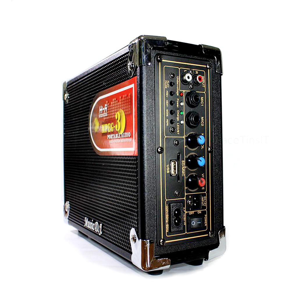 MUSIC D.J. รุ่น M-M16b ลำโพงบลูทูธพกพา รองรับ Bluetooth / USB / TF / MIC / FM ฟรี!!!ไมค์ลอย