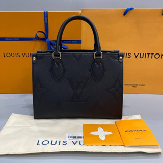 Louis Vuitton on the go  Grad original  Size 25Cm free box set หนังวัวเเท้