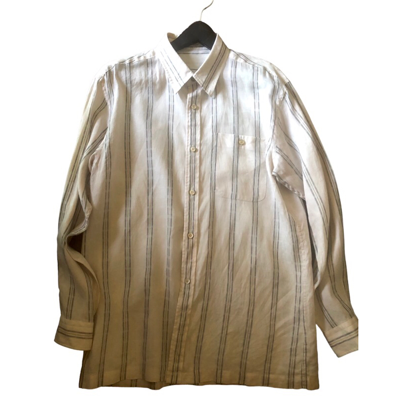 linen shirt แบรนด์ aquascutum