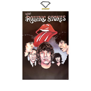 💎Intelligent | โปสเตอร์ The Rolling Stones | ขนาด 23.5x34.5 นิ้ว | x 1 แผ่น เดอะโรลลิงสโตนส์ โปสเตอร์วงดนตรี