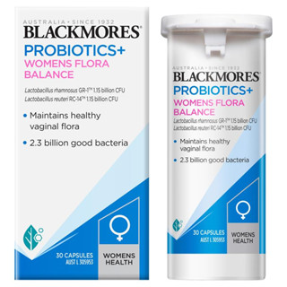 Blackmores Probiotics+ Womens Flora Balance ปรับสมดุลน้องสาว แก้ปัญหากลิ่น คัน ตกขาว 30 Capsule