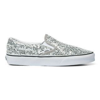 [ของแท้ ส่งฟรี จากไทย] VANS SLIP-ON BOUCLE SEQUINS SILVER