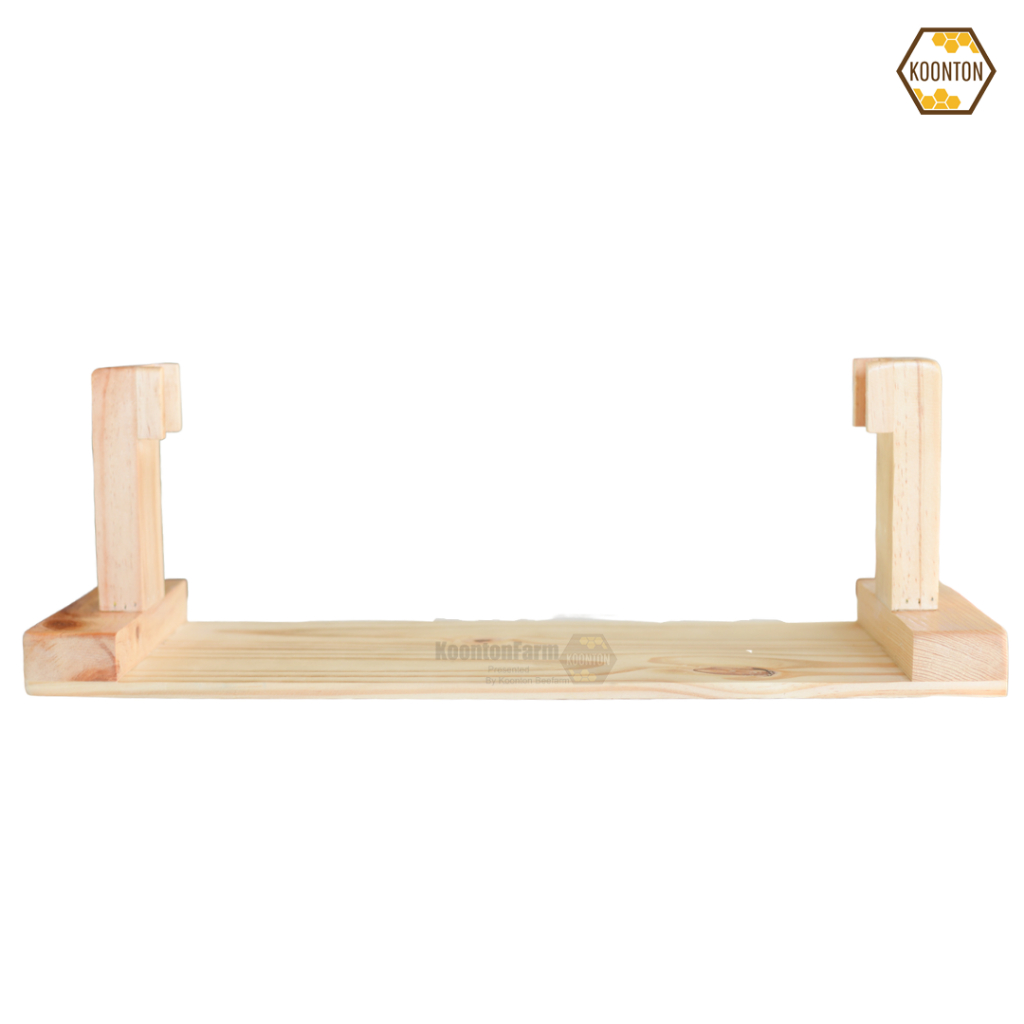 ขาตั้งไม้ สำหรับรวงน้ำผึ้ง (HoneyComb Stand) กุนทนฟาร์ม สำหรับรวงผึ้งขนาด 1700 กรัม