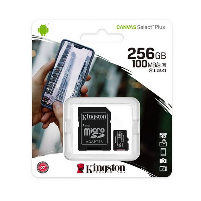 Kingston Micro SD Card 256GB SDCS2/256GB โทรศัพท์มือถือ/กล้องอื่นๆ
