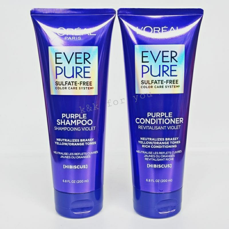 แชมพู loreal everpure แชมพู ม่วง ยาสระผมม่วง แชมพูเทา ยาสระผมสีม่วง แชมพูสี