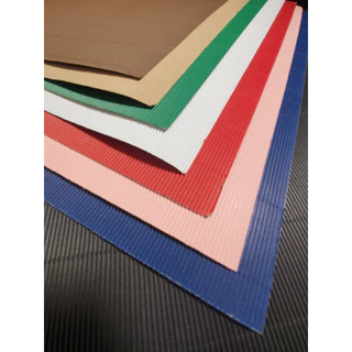 กระดาษลูกฟูกสีด้าน้ดียว ลอนเดียว แบบบาง กระดาษลอน Corrugated Paper