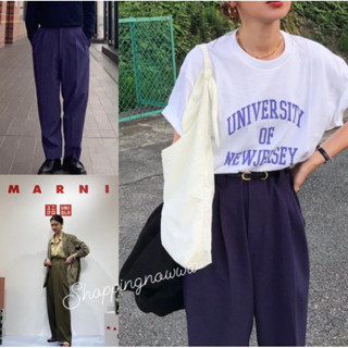 Marni x Uniqlo กางเกง navy used like new