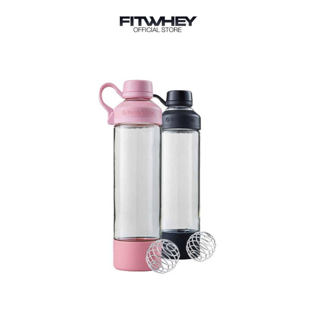 BLENDERBOTTLE MANTRA 20oz Shaker ขวดแก้ว BPA FREE ปราศจากสารเคมีตกค้าง