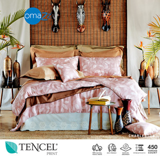 Omazz ปลอกผ้านวม ขนาด 90x100 นิ้ว Collection Tencel Print รหัส Charleston