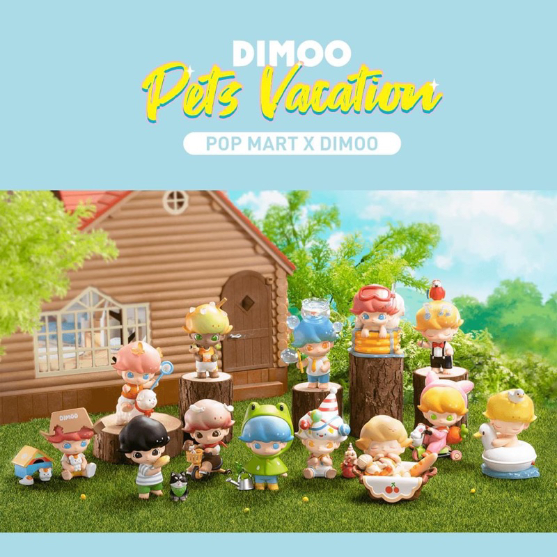 🔥พร้อมส่ง ส่งฟรี‼️🔥 Dimoo Pets Vacation | Pop Mart
