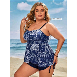 🔥Plussize🔥ชุดว่ายน้ำคนอ้วน🔥XL   อก36-42 เอว34-40 สะโพก46"       2XL อก44-48 เอว40-46 สะโพก52"