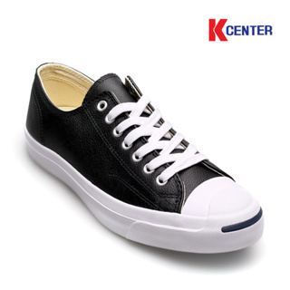 Converse รองเท้าผ้าใบ ชาย/หญิง รุ่น JACK PURCELL LEATHE OX BLACK (121006662BK)