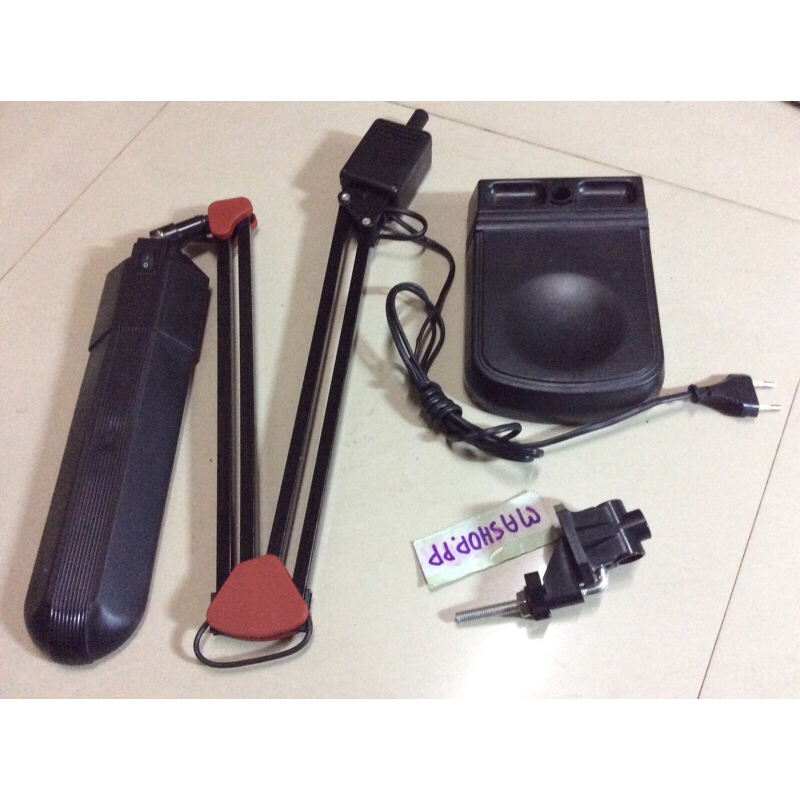 ต้องซื้อหลอดใส่เพิ่มเอง โคมไฟตั้งโต๊ะ SLPlite PL-11w🛋💡desklamp โคมไฟตั้งโต๊ะ,โคมไฟหนีบโต๊ะ หลอดตะเกียบ สีถนอมสายตา สีส้ม