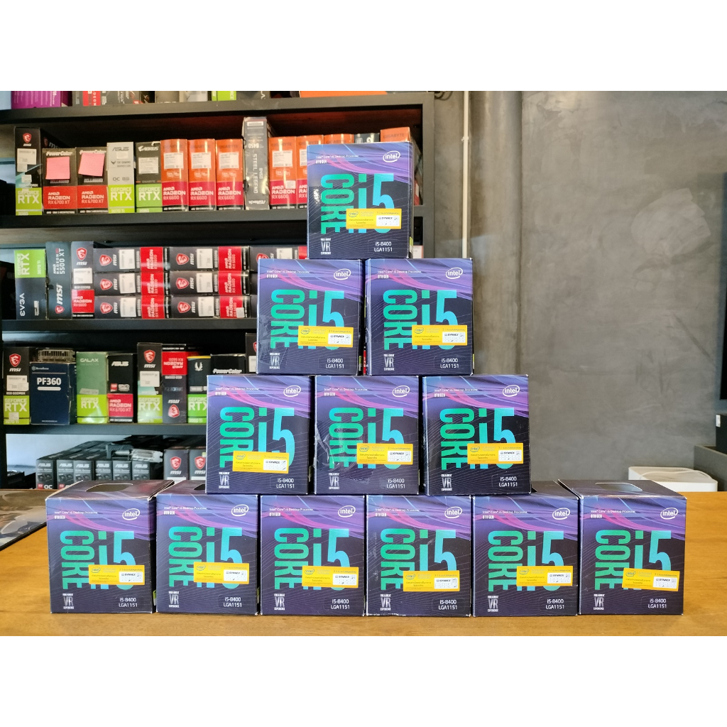 CPU (ซีพียู) 1151 INTEL CORE I5-8400  /  I5-8600K  /  I5-9400F  /  I5-9600K รวมซีพียู I5 เจน8-9ในโพส