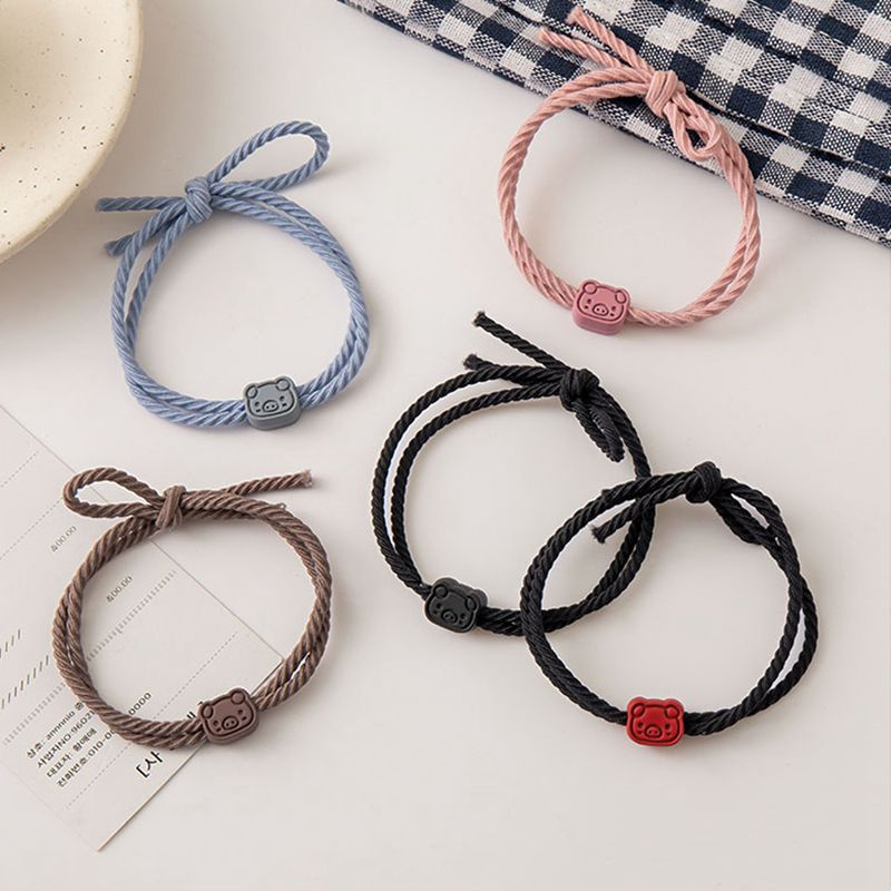 PIG01 หนังยางมัดผมน้องหมู สวย สีสันสดใส มีโค้ดส่งฟรี รูปที่ 6