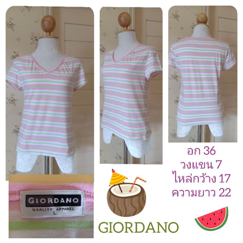 231GIORDANOเสื้อยืดคอวี