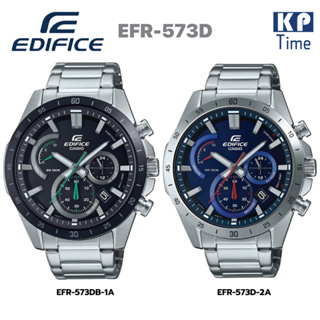 Casio Edifice นาฬิกาข้อมือผู้ชาย สายสแตนเลส รุ่น EFR-573D ของแท้ประกันศูนย์ CMG