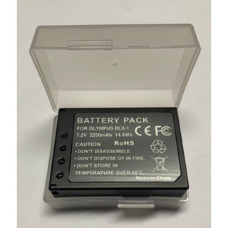 แบตเตอรี่กล้อง BATTERY FOR OLYMPUS รหัสแบต BLX-1 Lithium-Ion Rechargeable Battery