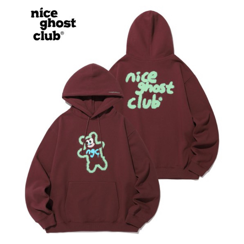 (พร้อมส่ง) แท้💯🇰🇷 Nice ghost club — Spray Hoodie